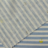 Blue Stripes Knit, Viscose-Poly