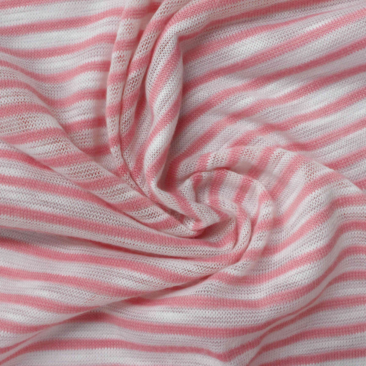 Pink Horizontal-Stripe Knit, Polyester
