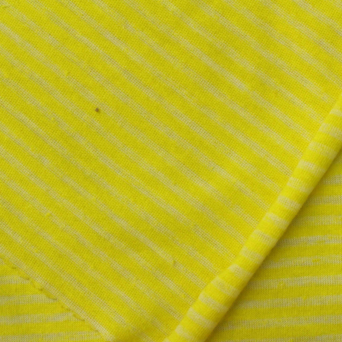 Yellow Stripes Jersey Knit, Poly-Cotton