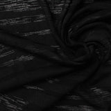 Black Lines Jersey Knit, Polyester