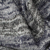 Heathered White Marl Jersey Knit, Poly-Viscose — texture