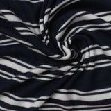 Navy Horizontal-Stripe Jersey Knit