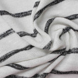 Black Horizontal-Stripe Jersey Knit