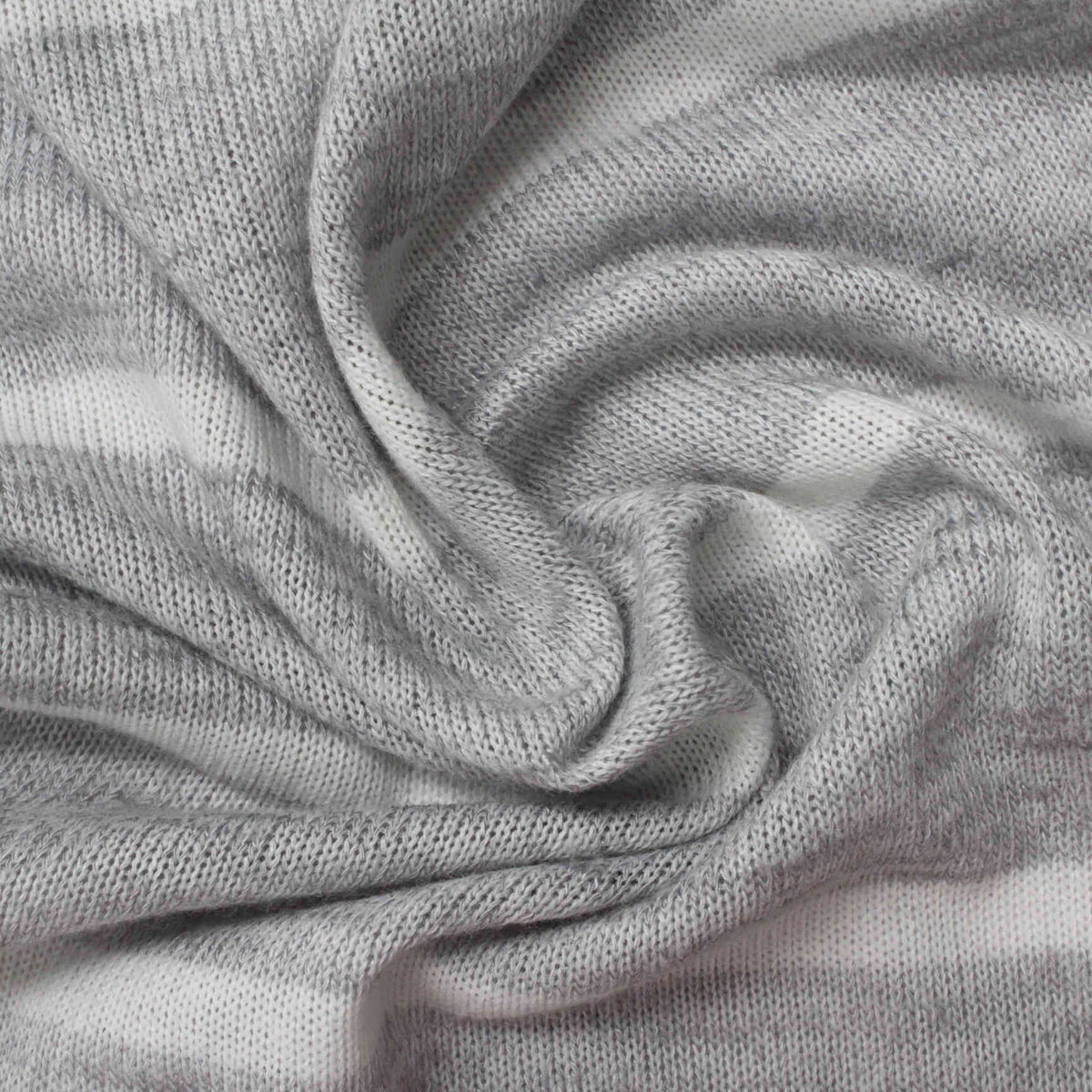 Dark Grey Horizontal-Stripe Jersey Knit