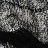 Black Marled-Stripe Jersey Knit, Viscose-Poly — texture