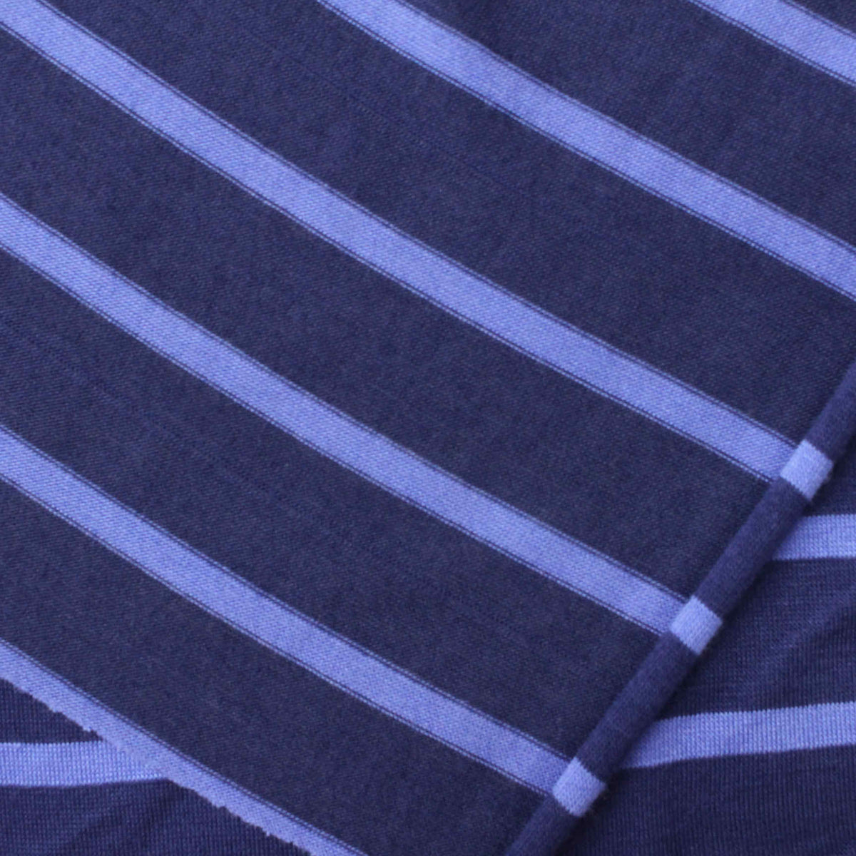 Navy Stripes Jersey Knit, Viscose, 142 gsm