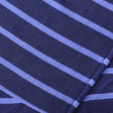 Navy Stripes Jersey Knit, Viscose