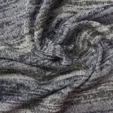 White Marl Jersey Knit, Poly-Viscose