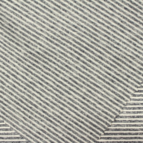 Charcoal Stripe Jersey Knit, Polyester