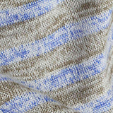 Blue Marled-Stripe Jersey Knit, Poly-Viscose — texture