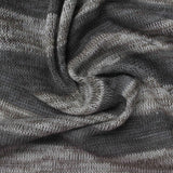 Grey Horizontal-Stripe Jersey Knit, Poly-Viscose