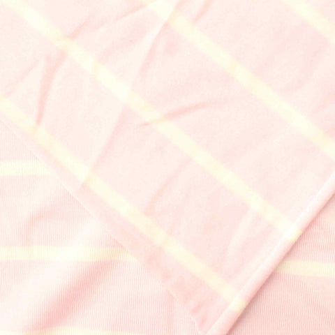 Pink Check Jersey Knit, Viscose