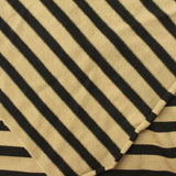 Black Stripes Jersey Knit, Viscose