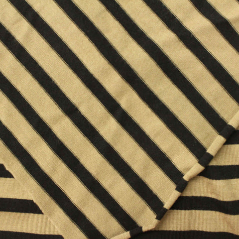Black Stripes Jersey Knit, Viscose, 170 gsm