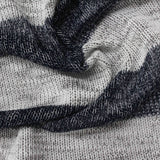 Navy Stripe Jersey Knit, Poly-Viscose