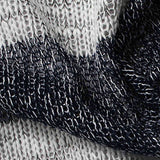 Navy Stripe Jersey Knit, Poly-Viscose — texture