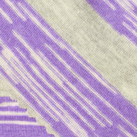 Purple Stripe Jersey Knit, Viscose