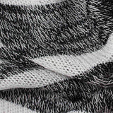 Black Marl Jersey Knit, Poly-Viscose — texture