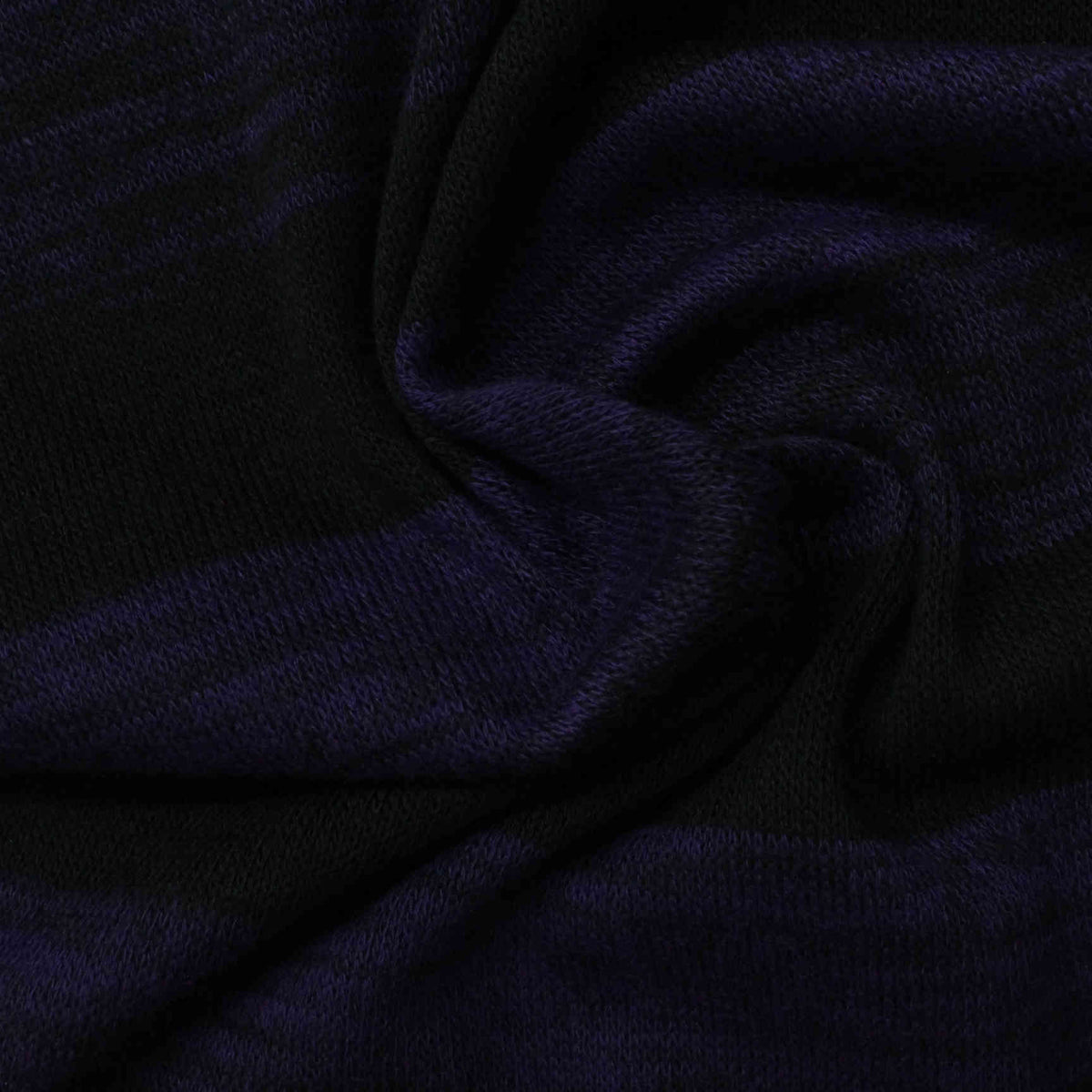 Dark Blue Marl Jersey Knit, 236 gsm