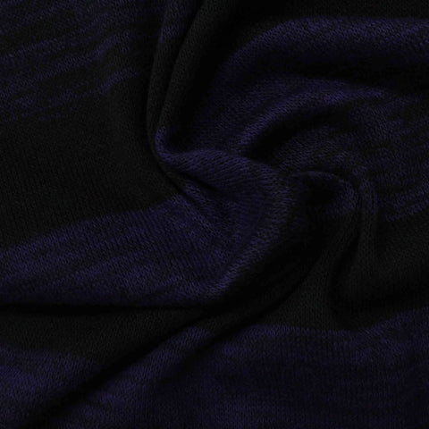 Dark Blue Marl Jersey Knit, 236 gsm