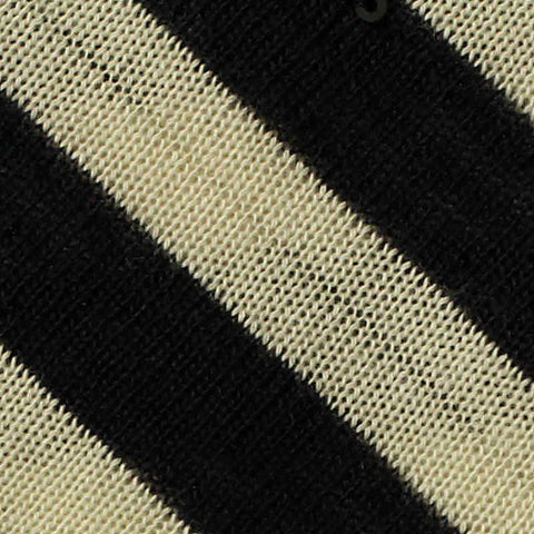 Black Stripes Jersey Knit, 224 gsm