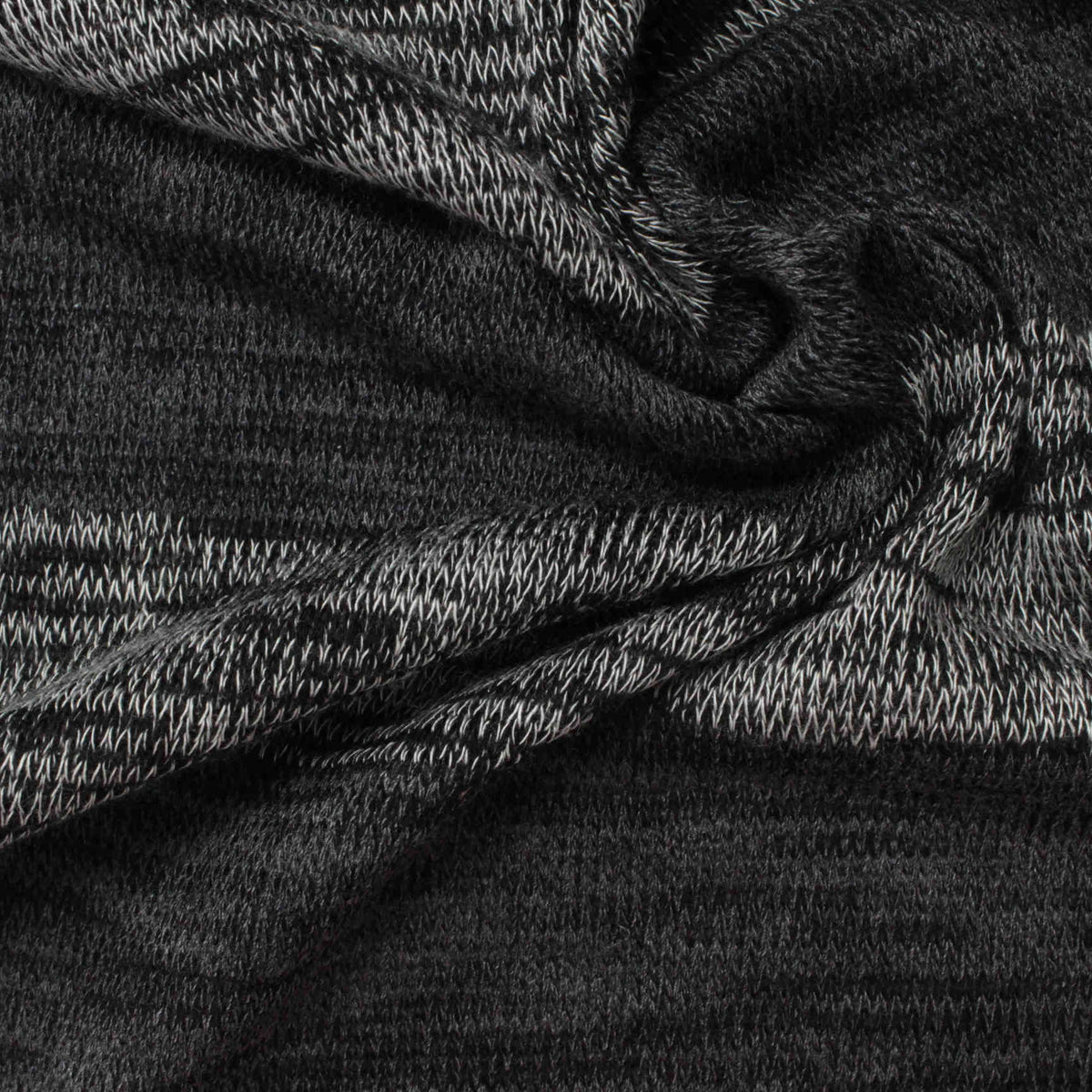 Grey Horizontal-Stripe Jersey Knit, 172 gsm