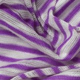 Purple Horizontal-Stripe Jersey Knit — texture