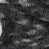 Black Abstract Jersey Knit — texture