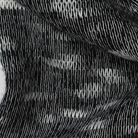 Black Abstract Jersey Knit
