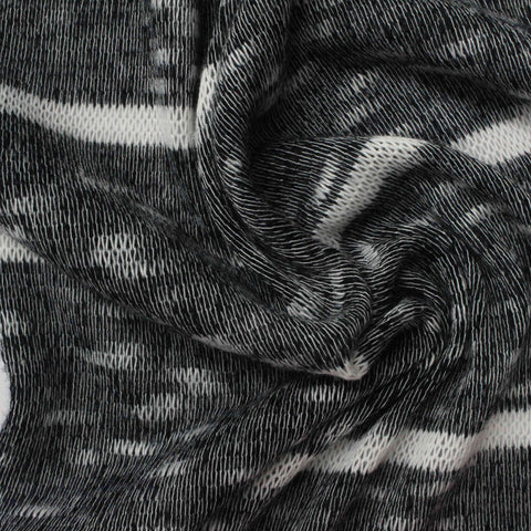 Black Abstract Jersey Knit