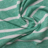 Green Horizontal-Stripe Jersey Knit