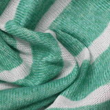 Green Horizontal-Stripe Jersey Knit — texture