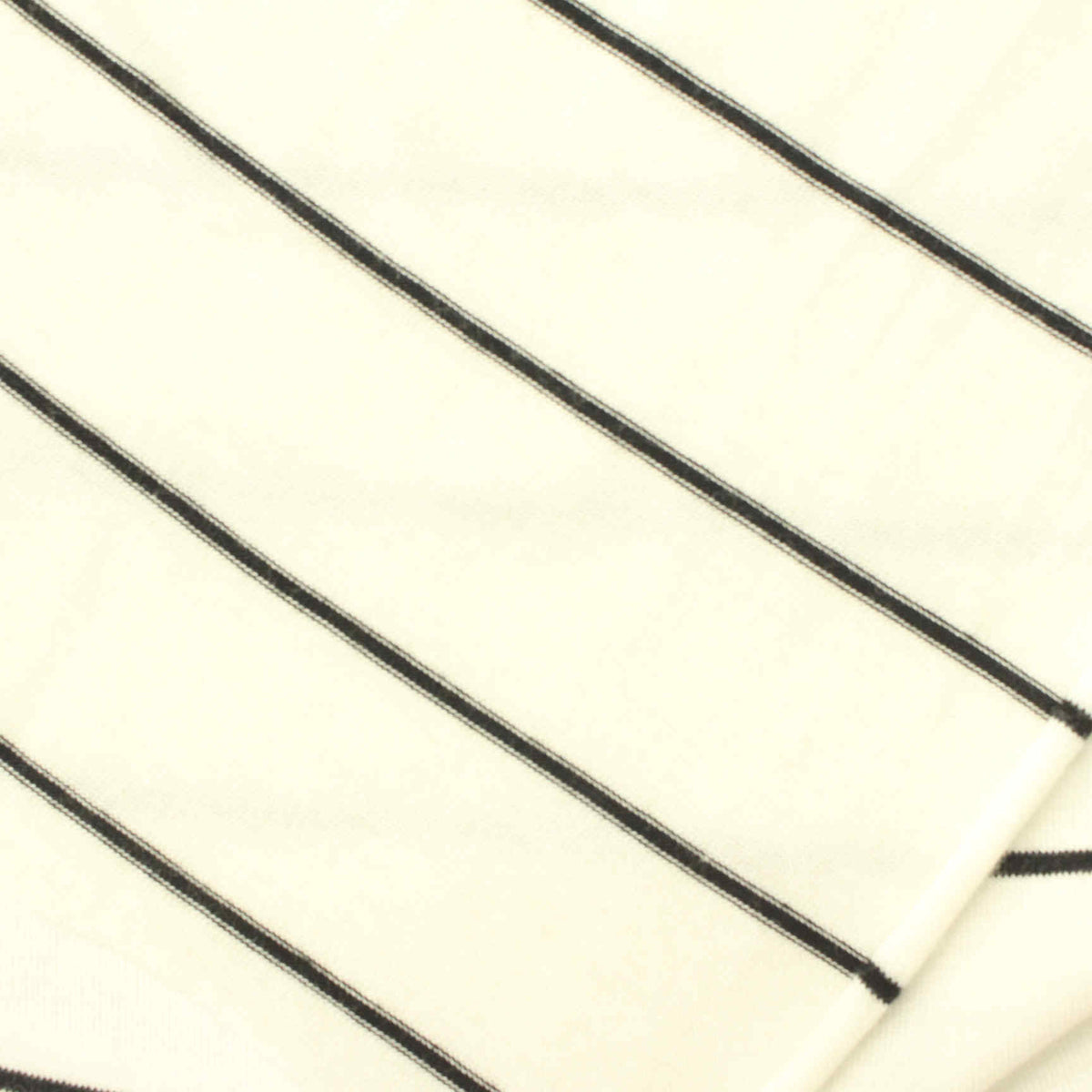 Black Diagonal-Stripe Jersey Knit, 211 gsm