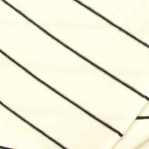 Black Diagonal-Stripe Jersey Knit, 211 gsm