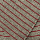 Red Diagonal-Stripe Jersey Knit, Viscose
