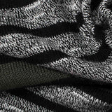 Dark Green Stripes Rib Knit — texture