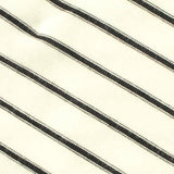 Black Horizontal-Stripe Rib Knit, Viscose — texture