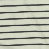 Dark Grey Horizontal-Stripe Rib Knit, Viscose