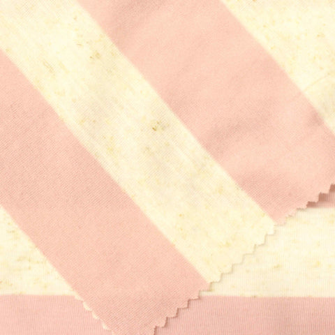 Pink Diagonal-Stripe Jersey Knit