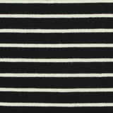 Black Horizontal-Stripe Jersey Knit