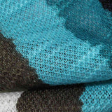 Teal Abstract Jersey Knit — texture