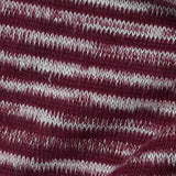Burgundy Horizontal-Stripe Jersey Knit, Poly-Viscose — texture