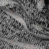 Black Marled-Stripe Jersey Knit — texture