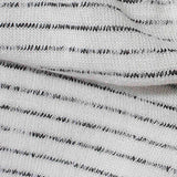 Black Horizontal-Stripe Jersey Knit, Polyester — texture