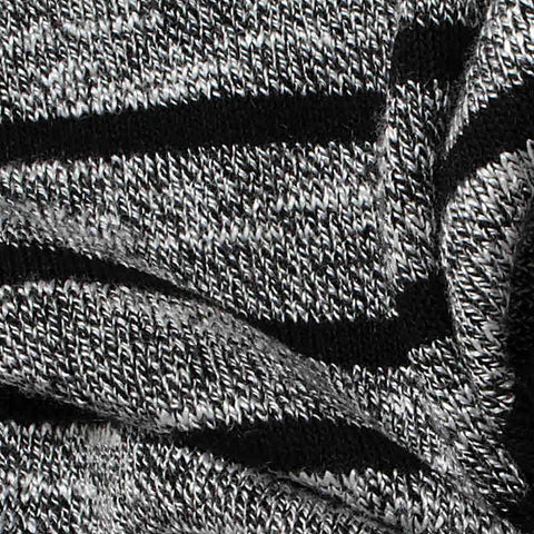 Black Horizontal-Stripe Rib Knit, Poly-Viscose, 191 gsm