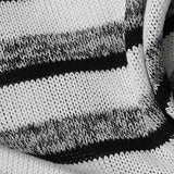 Black Marl Knit, Poly-Viscose — texture
