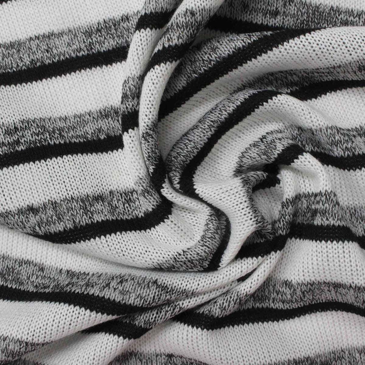 Black Marl Knit, Poly-Viscose, 167 gsm