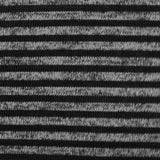 Black Horizontal-Stripe Knit, Polyester