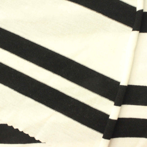 Black Stripes Knit, Viscose