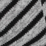 Black Horizontal-Stripe Knit, Poly-Viscose — texture